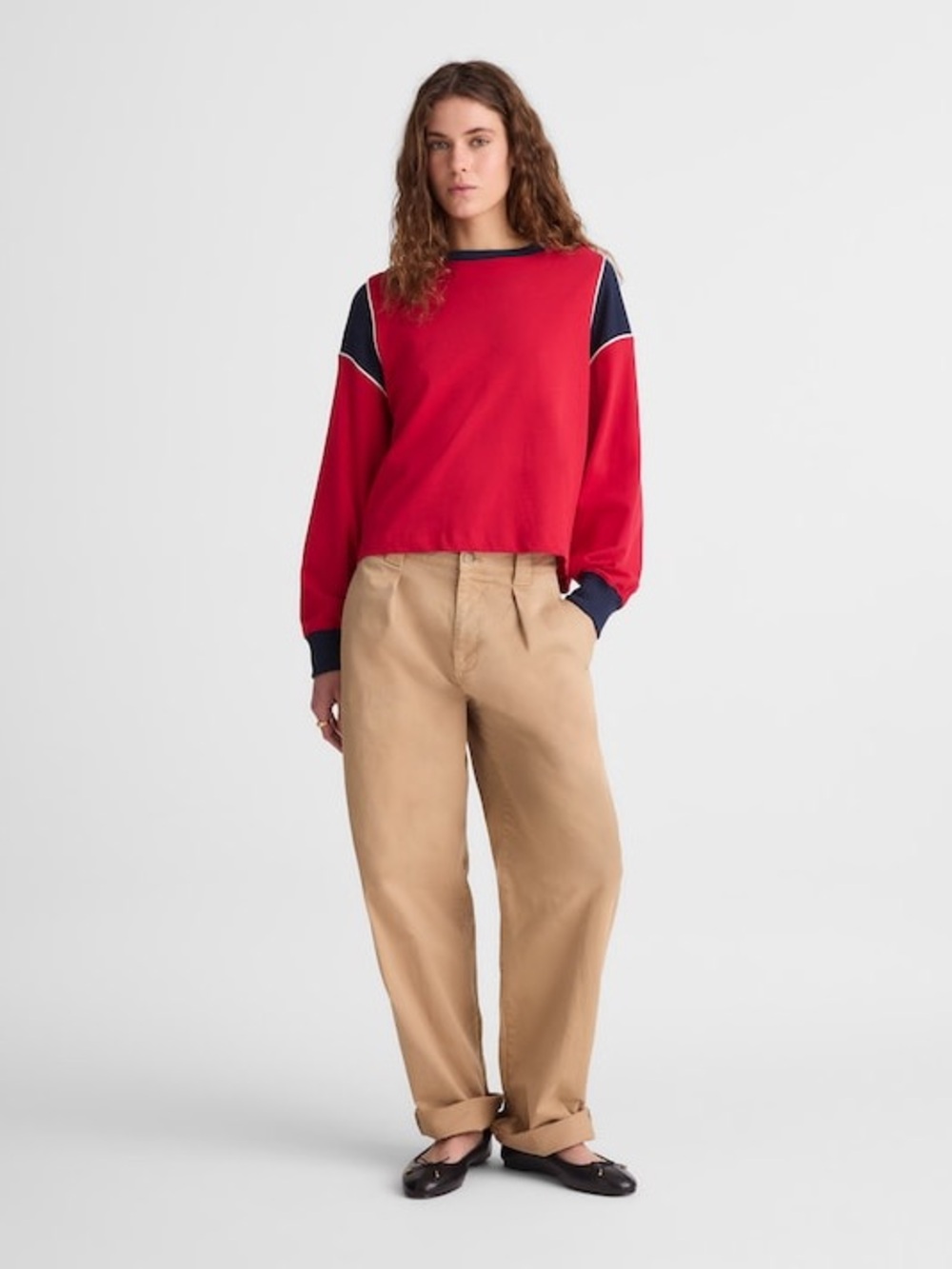 Madewell The Relaxed Crewneck Long Sleeve Tee - Picture 3 of 9